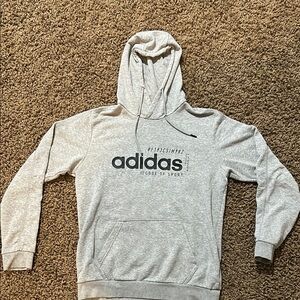 Adidas Gray Pullover Sweater with Logo